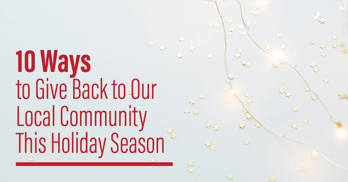 give back to your local community this holiday season